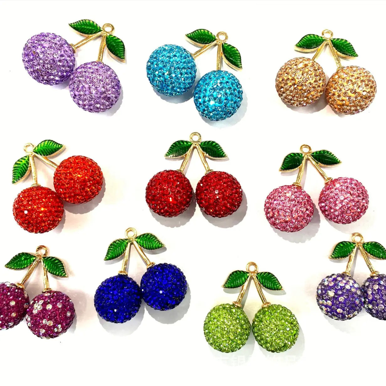 💎🍒 Sparkling Cherry Diamond Charm ✨