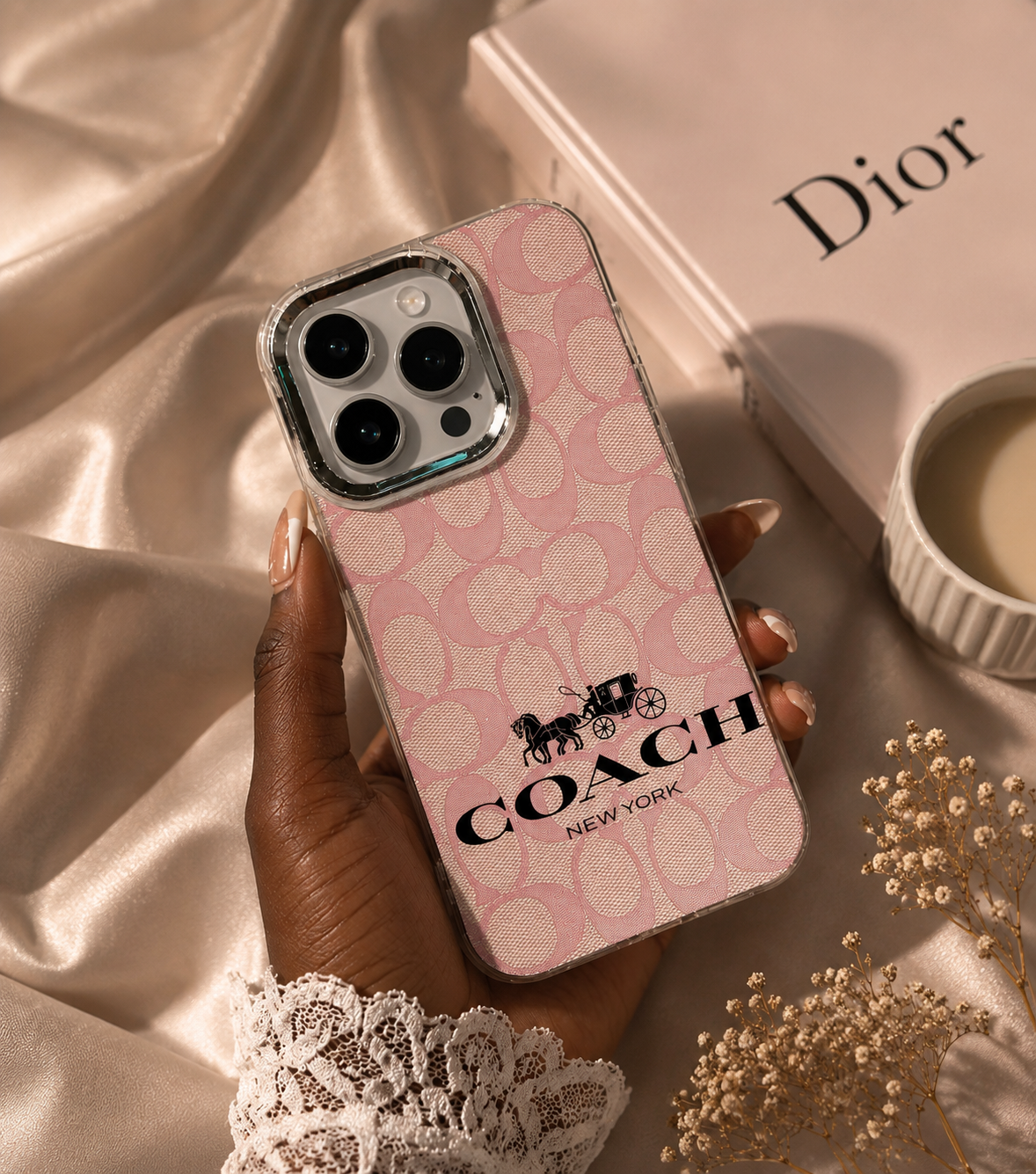 Pink Coach Phone Case